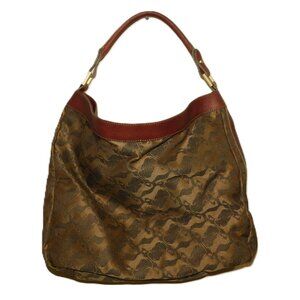 El Caballo Canvas & Leather Shoulder Bag Purse